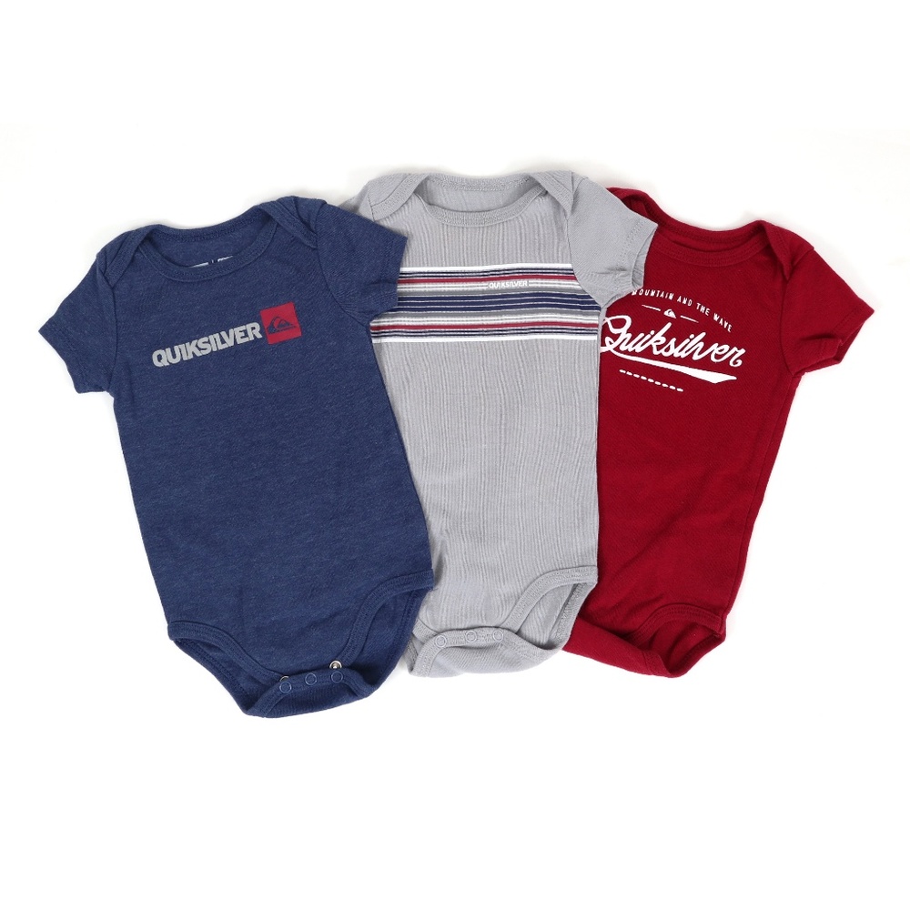 QUIKSILVER ONESIE SET, BOY'S SIZE 6-9M - Picture 1 of 3